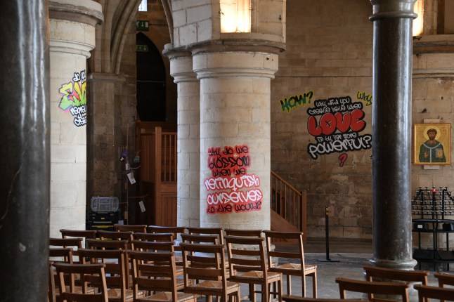 Canterbury Cathedral left looking like ‘Peckham car park’ after graffiti exhibition