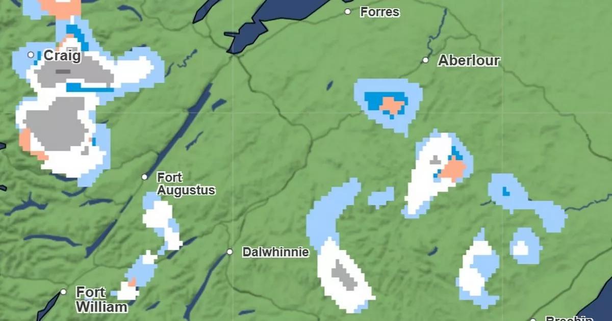 All the parts of UK facing snow this week according to Met Office map