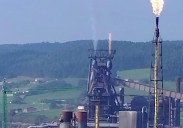 Incendio en el horno alto 'B' de Arcelor en Gijón