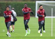 Free agent striker training with Arsenal ahead of Atletico Madrid clash