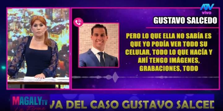 Magaly Medina y el audio de Gustavo Salcedo sobre el seguimiento a Maju Mantilla y productor: “Tiene la certeza de que ella le fue infiel”
