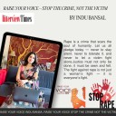 RAISE YOUR VOICE – STOP THE CRIME, NOT THE VICTIM