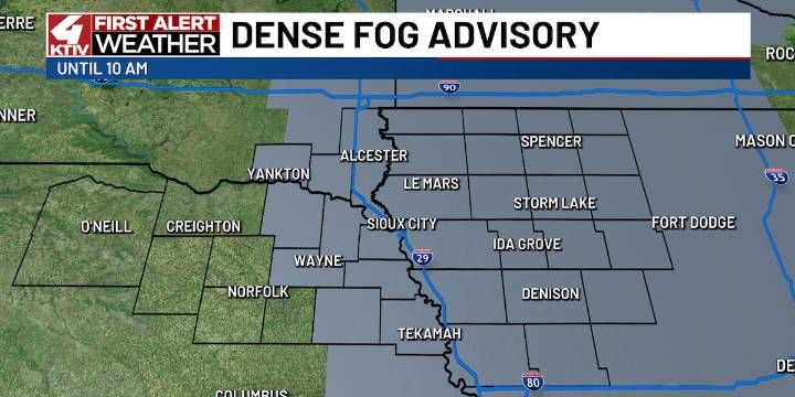 Widespread dense fog will impact our Thursday morning