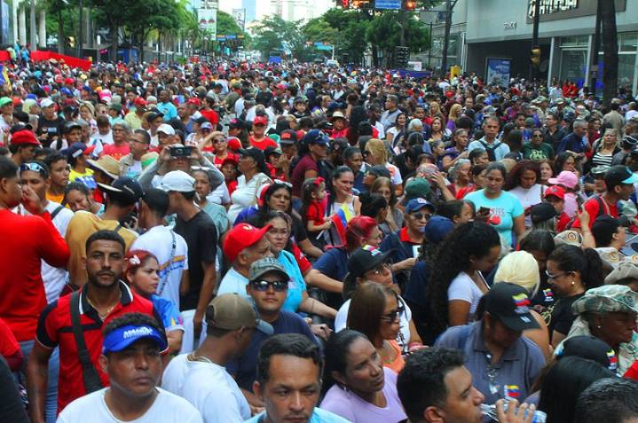 Venezolanos rechazan en las calles la agresión y amenazas de EEUU