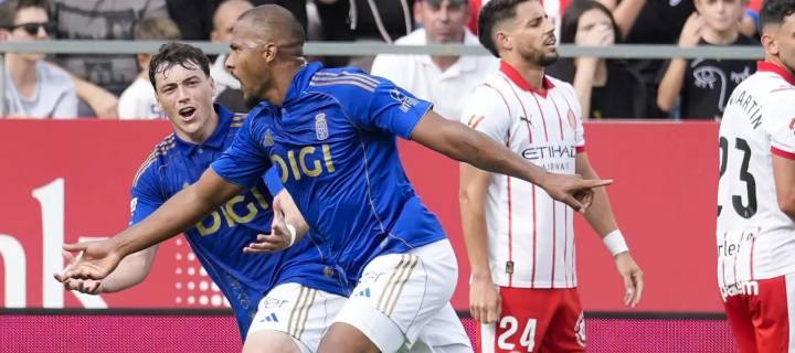 Rondón marcó en el empate del Oviedo con el Girona