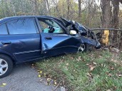 YPD: One taken to hospital as a precaution after crash