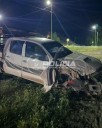 Conductor chocó en Ruta 40, no tenía documentación y se negó al test de alcoholemia