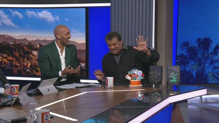 Neil deGrasse Tyson celebrates birthday with KTLA, talks new book and Superman