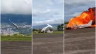 Video | Avioneta se estrelló en medio de un fallido despegue en aeropuerto de Venezuela: los dos tripulantes murieron