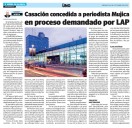 Casación concedida a periodista Mujica en proceso demandado por LAP