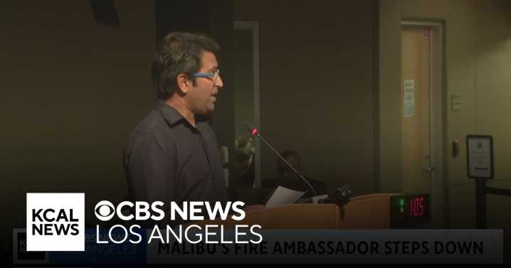 Malibu's fire ambassador steps down
