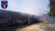 Incendio sin heridos en un taller mecánico de la pedanía murciana de Churra