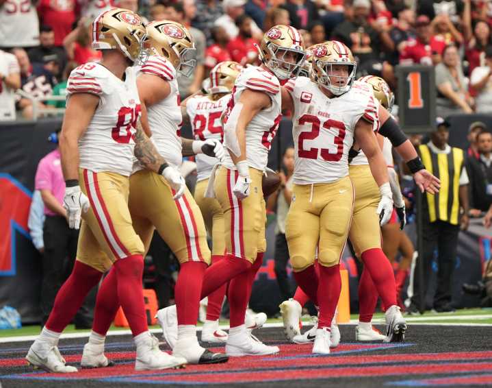 49ers midseason report card 2025