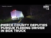 '3rd time's a charm': Video shows pursuit of fleeing driver in box truck in Pierce County