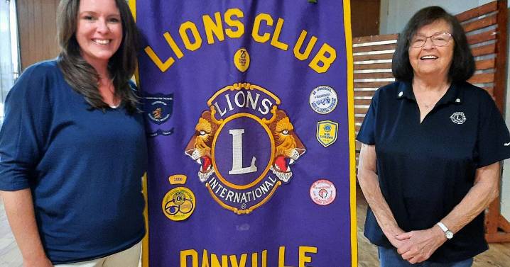 Peer Court Executive Director Katie Osterbur speaks to Danville Lions