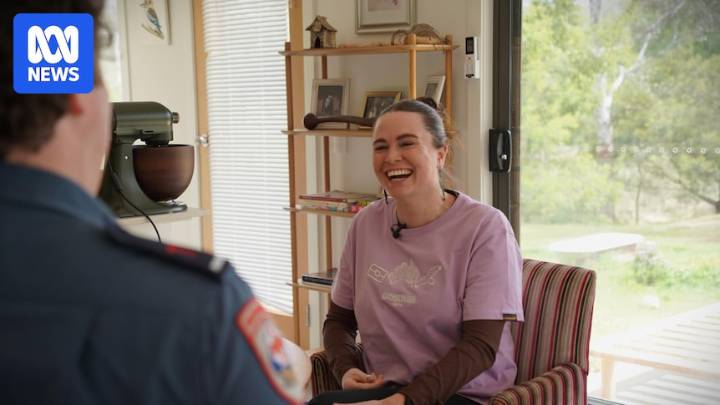 Runner Sissy Austin reunited with paramedic who helped her after horrific assault near Ballarat