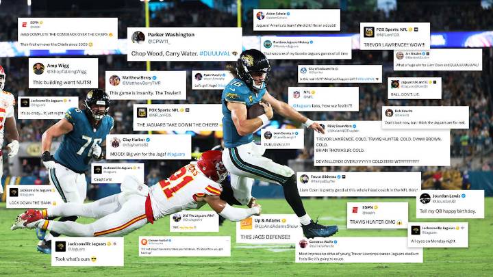 Social Reacts: Jaguars Fans Celebrate Statement Monday Night Football Win Over Chiefs in Week 5 of the 2025 Season