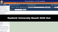 Kashmir University Result 2025: BG 2nd Sem & MTech 1st Sem Scores Out; Details Here