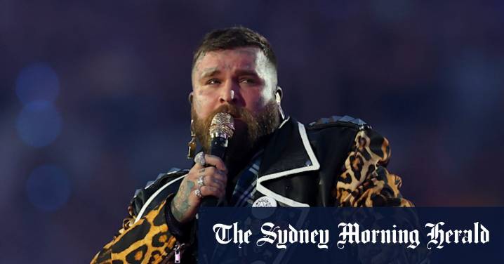 NRL grand final 2025 entertainment: Teddy Swims wins over rugby league crowd
