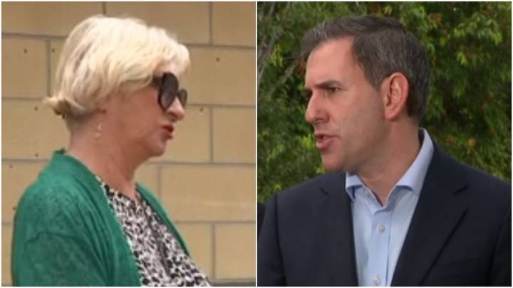 Treasurer Jim Chalmers has been confronted while holding a media conference in Queensland