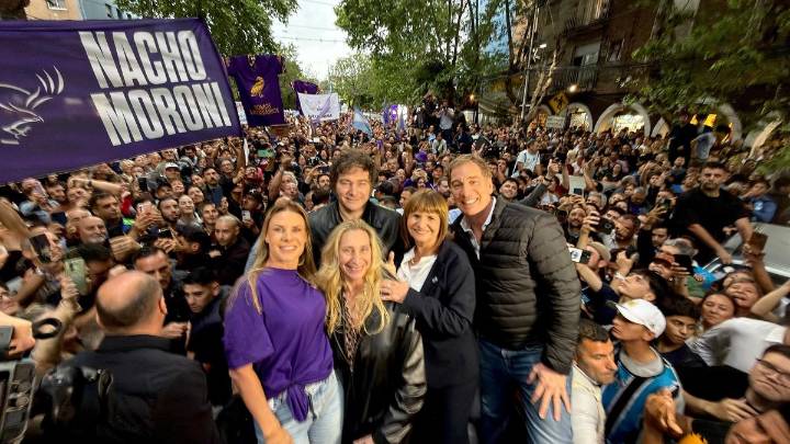 En Tres de Febrero, Javier Milei volvió a respaldar a los candidatos de La Libertad Avanza: "Es la libertad o volver a la barbarie comunista de los Kirchner"