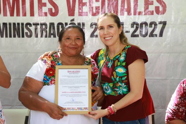 Atenea Gómez Ricalde instala Comités Vecinales en La Rancherita y Tamayo para impulsar la participación ciudadana en Ciudad Mujeres