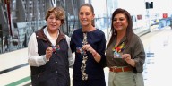 Sheinbaum, Brugada y Delfina Gómez prueban la última sección del Tren México