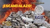 ¡Funcionarios de la FGR quemaron leche en polvo en lugar de una tonelada de cocaína!