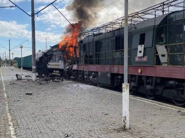 Dozens injured in Russian drone strike on Ukrainian railway station