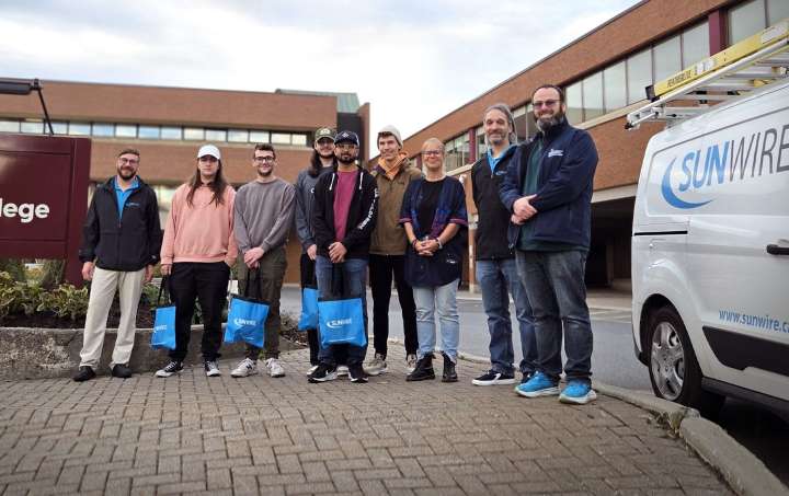 Sunwire Inc. donates to Cambrian College, stresses its Sudbury roots