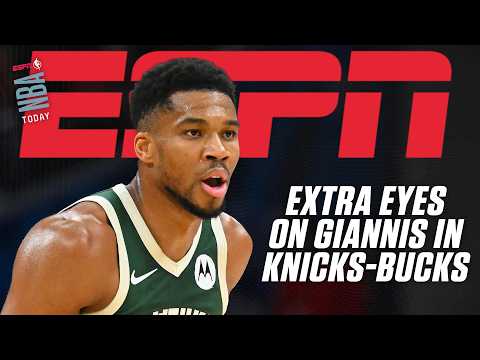 EXTRA EYES ON GIANNIS 👀 The Bucks host the Knicks after reported trade talks
