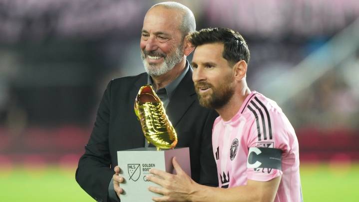 Messi gets trophy, then has two goals to lift Inter Miami past Nashville 3