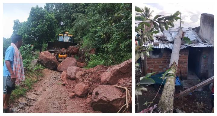 Cyclone Montha: Landslides, Uprooted Trees Snap Road Links In Odisha Districts