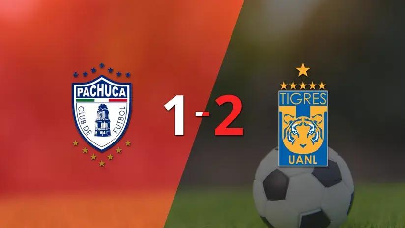 Liga MX: Pachuca no logró superar la firmeza de Tigres y cayó 2 a 1