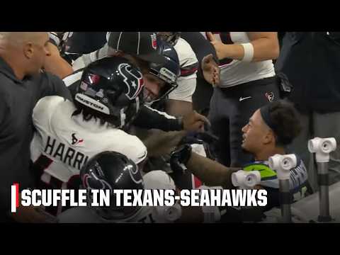 SCUFFLE breaks out in Texans vs. Seahawks 😳