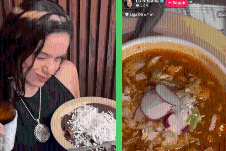 Rosalía en modo chilanga: lo que comió en su visita a la CDMX