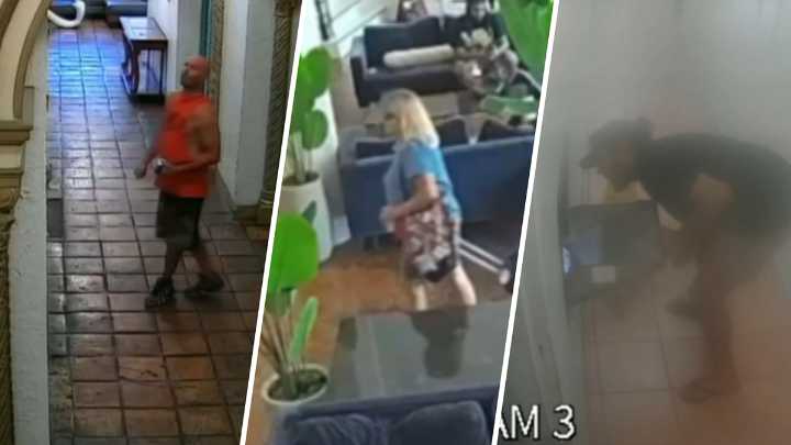 Videos shows Elizabeth Caruso and Anthony Caruso before Miami Beach murder
