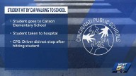 CPS: Student injured after being hit by car while walking to school; driver didn't stop