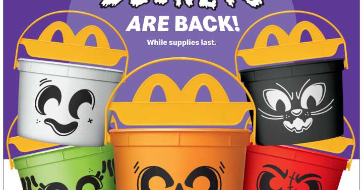 McDonald's unveils the return of Boo Buckets for Halloween season