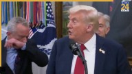 Trump jokes after Health Secretary sneezes in Oval Office