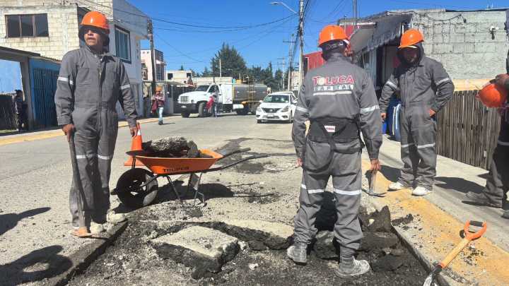 Inicia segunda etapa de bacheo en Toluca