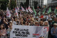 Una manifestación en Madrid pide una paz "justa" en Palestina