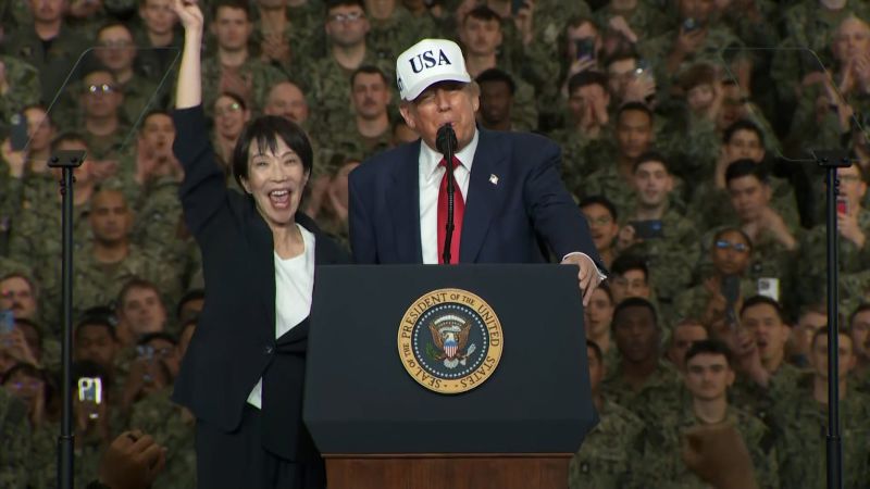 “Esta mujer es una ganadora”: Trump elogia a la primera ministra de Japón
