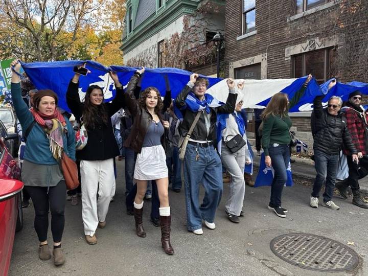 Quebec sovereigntists rally in Montreal on 30th anniversary of 1995 Referendum