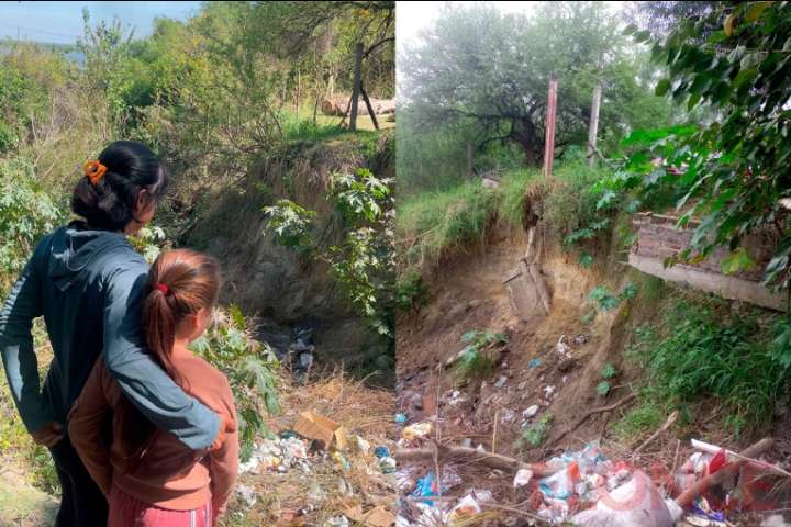 Vecinas exigen soluciones a desmoronamientos en calle Galán al final