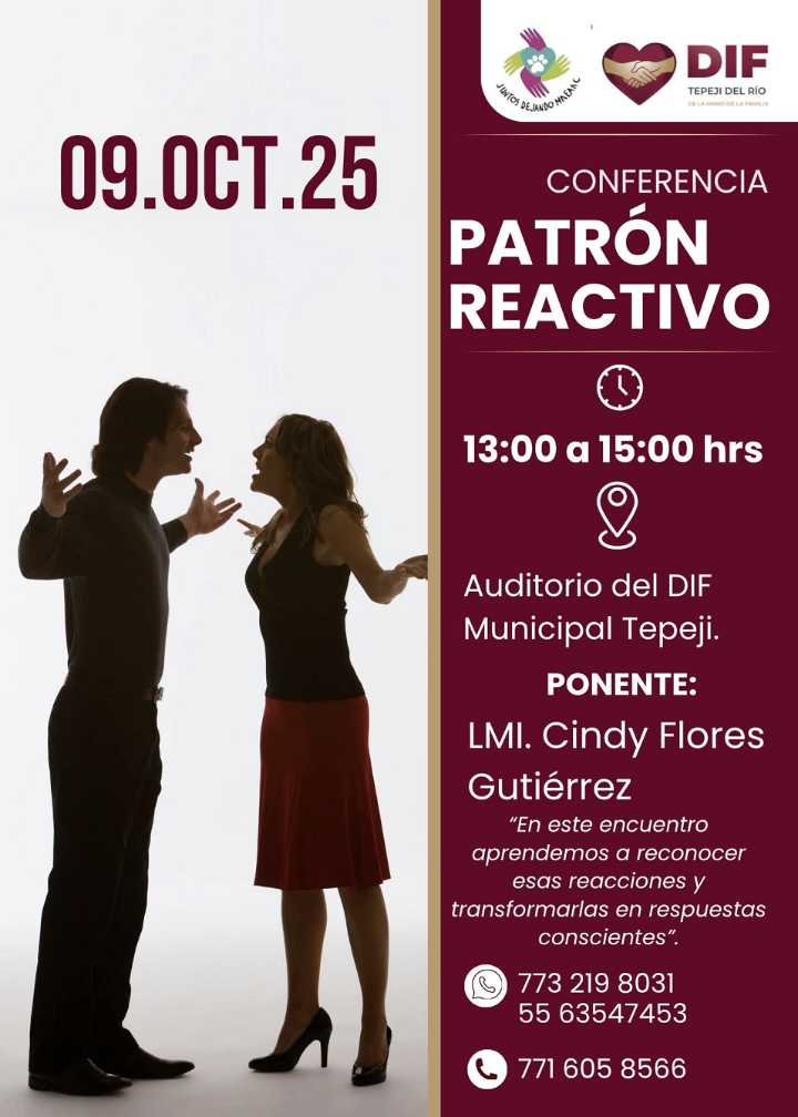 Conferencia “Patrón Reactivo”: un espacio para reconocer, transformar y sanar