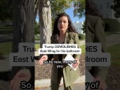 Trump DEMOLISHES East Wing for his ballroom