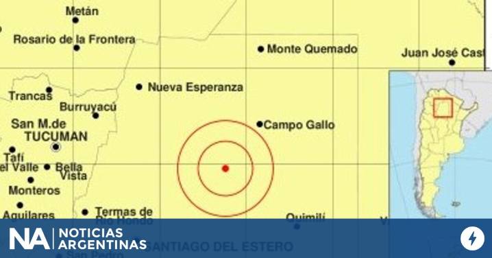 Sismo de magnitud 5,8 se registró en la zona central de Santiago del Estero