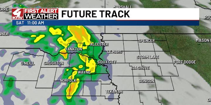 Friday will be sunny, but the weekend looks cloudy with some showers