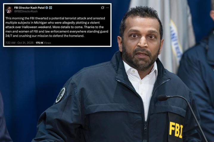 Planned Halloween weekend terror attack thwarted in Michigan: Kash Patel
